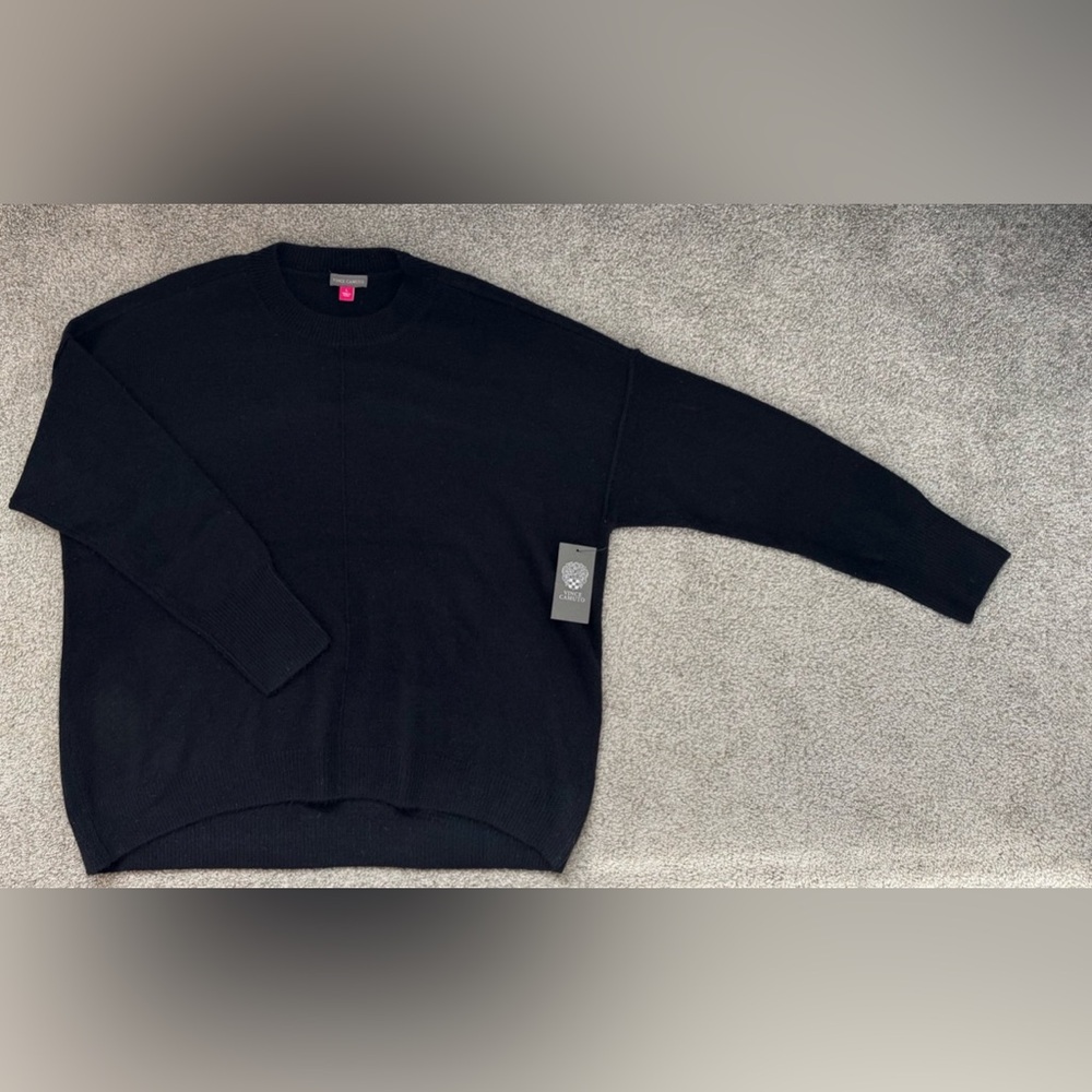 Vince Camuto Black Crewneck Sweater